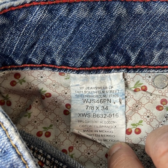 Women’s size 7/8 x 34 twenty x wrangler jeans 2 snap & low rise zip Straight leg - Picture 11 of 11